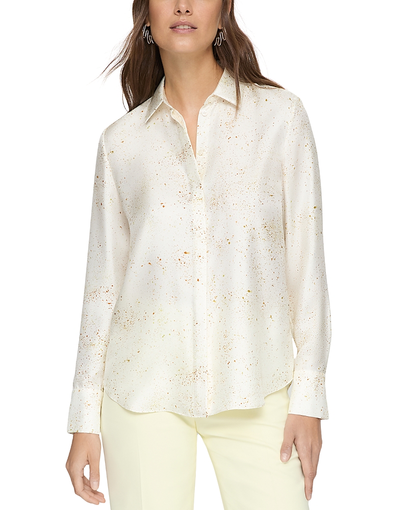 Lafayette 148 New York Scottie Silk Blouse