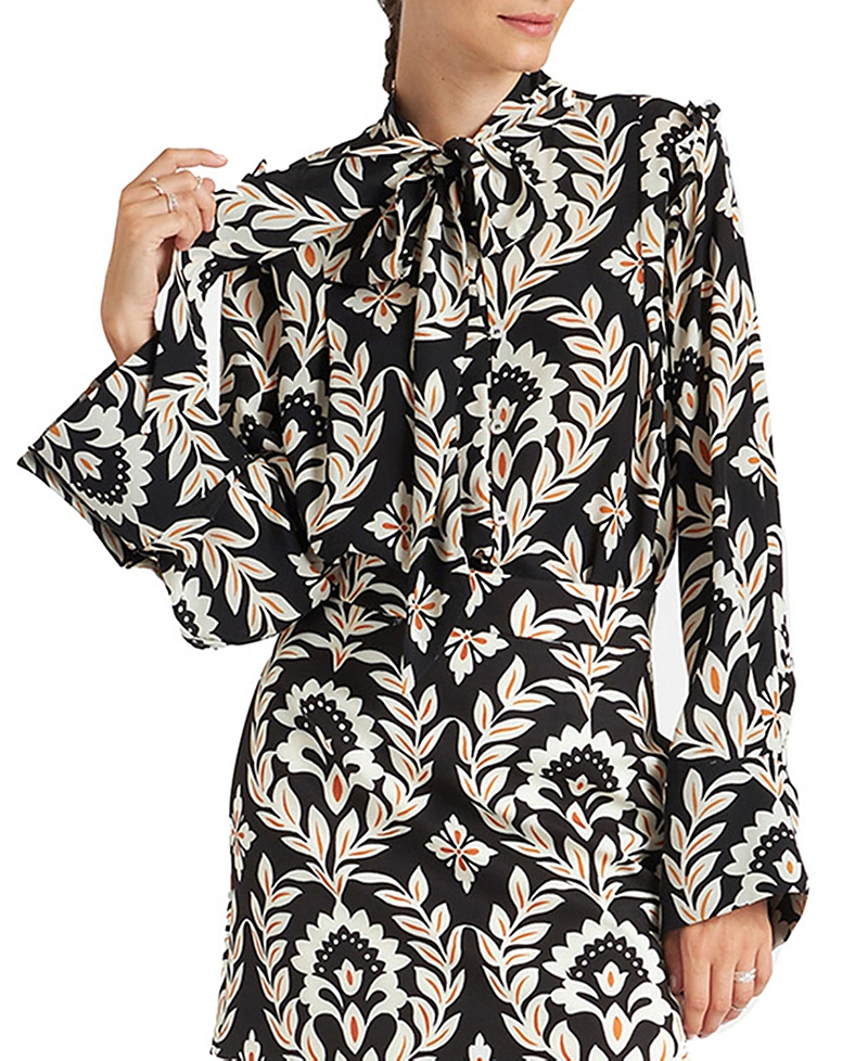 La Doublej Ascot Shirt Ghirlanda In Ghirlanda Black