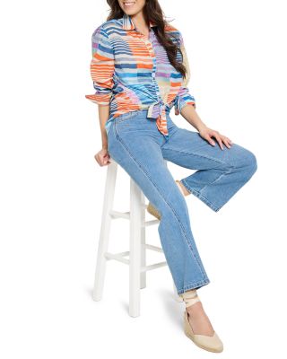 Sunset Stripe Boyfriend Shirt