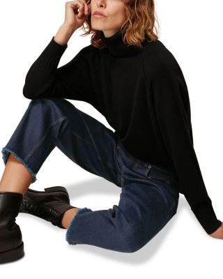 Stretch Barrel Jeans in Dark Denim