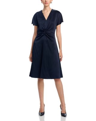 BOSS - Dulania Twist Front Flutter Sleeve Dress
