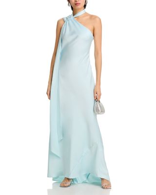 Long Scarf Bias Cut Gown