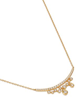 Diamond Scattered Necklace in 14K Yellow Gold, 0.50 tcw