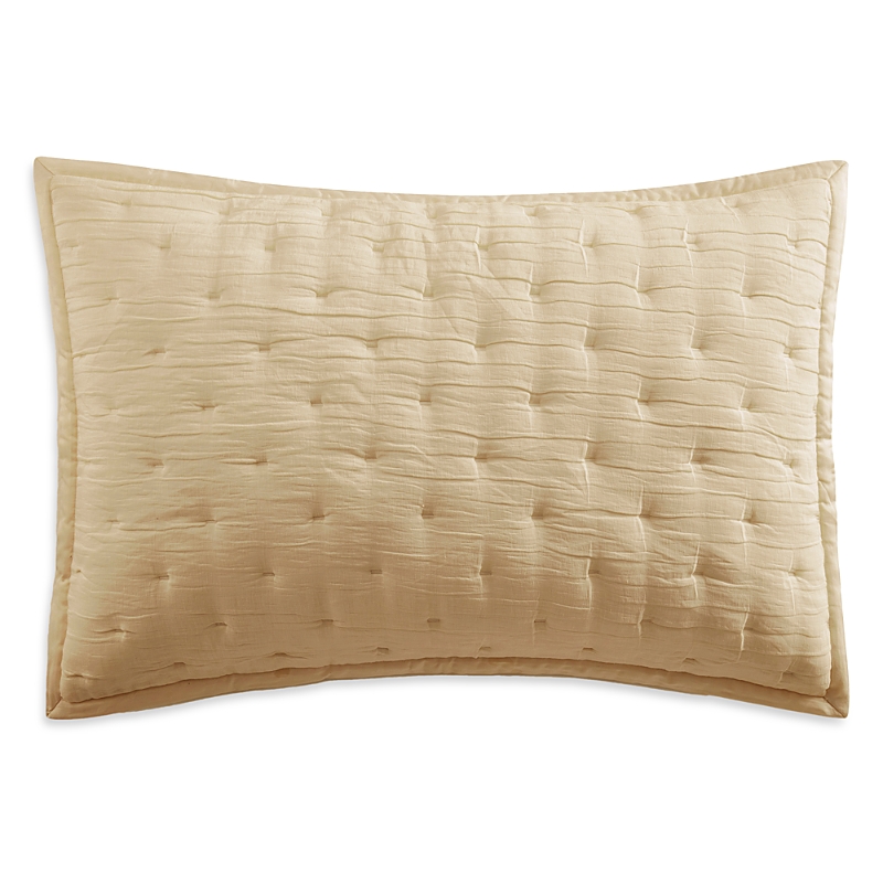 Donna Karan Home Meditate Linen Silk Standard Sham In Gold