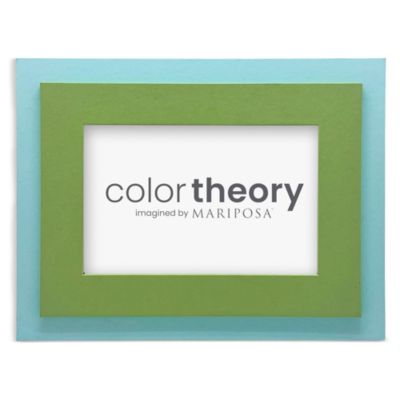 Mariposa - Tiered Sky Blue and Meadow Green Frame, 4" x 6"