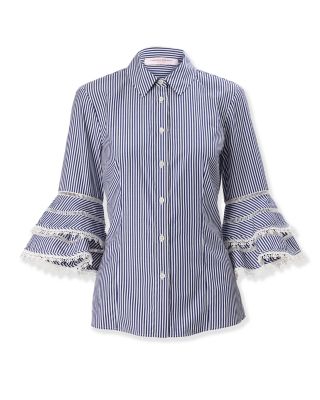 Tiered Ruffled Sleeve Blouse