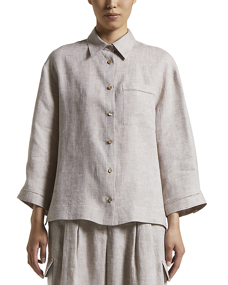 PESERICO BUTTON FRONT SHIRT