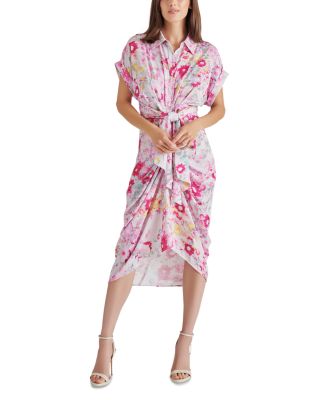 STEVE MADDEN - Tori Tie Front Shirtdress