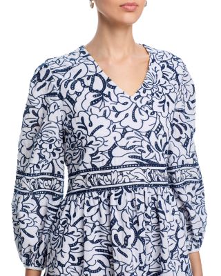 Embroidered Floral Maxi Dress