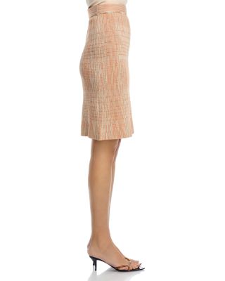 Melange Straight Knit Skirt