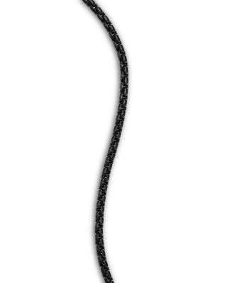 Box Chain Bracelet with Stainless Steel and Sterling Silver, 2.7mm