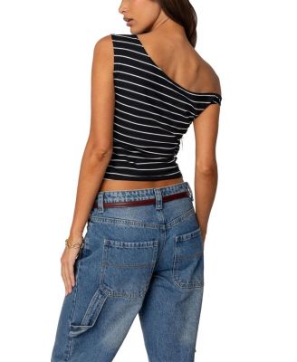 Keryn Striped Asymmetric Top