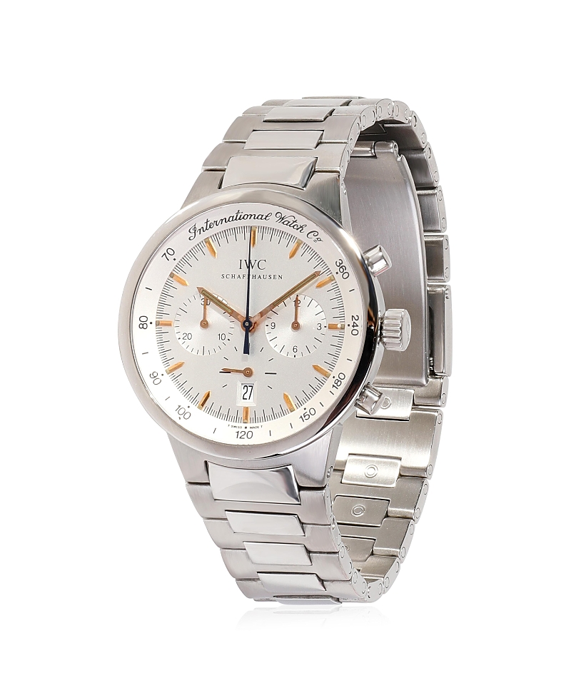 Pre-owned Pre-owned Iwc Schaffhausen Iwc Stainless Steel Watch Gst Iw372703 40.00 In Silver