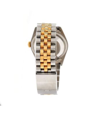 Oyster Perpetual Datejust Automatic Watch in Stainless Steel and Gold with Diamond Markers 36mm
