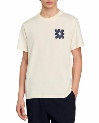 Sandro Vintage Flower Graphic Tee