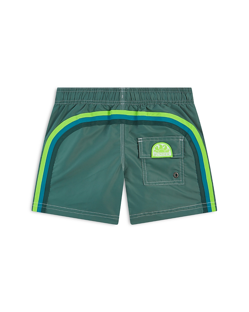 Sundek Boys' Elastic Waist Swim Trunks - Little Kid, Big Kid In Camo Green