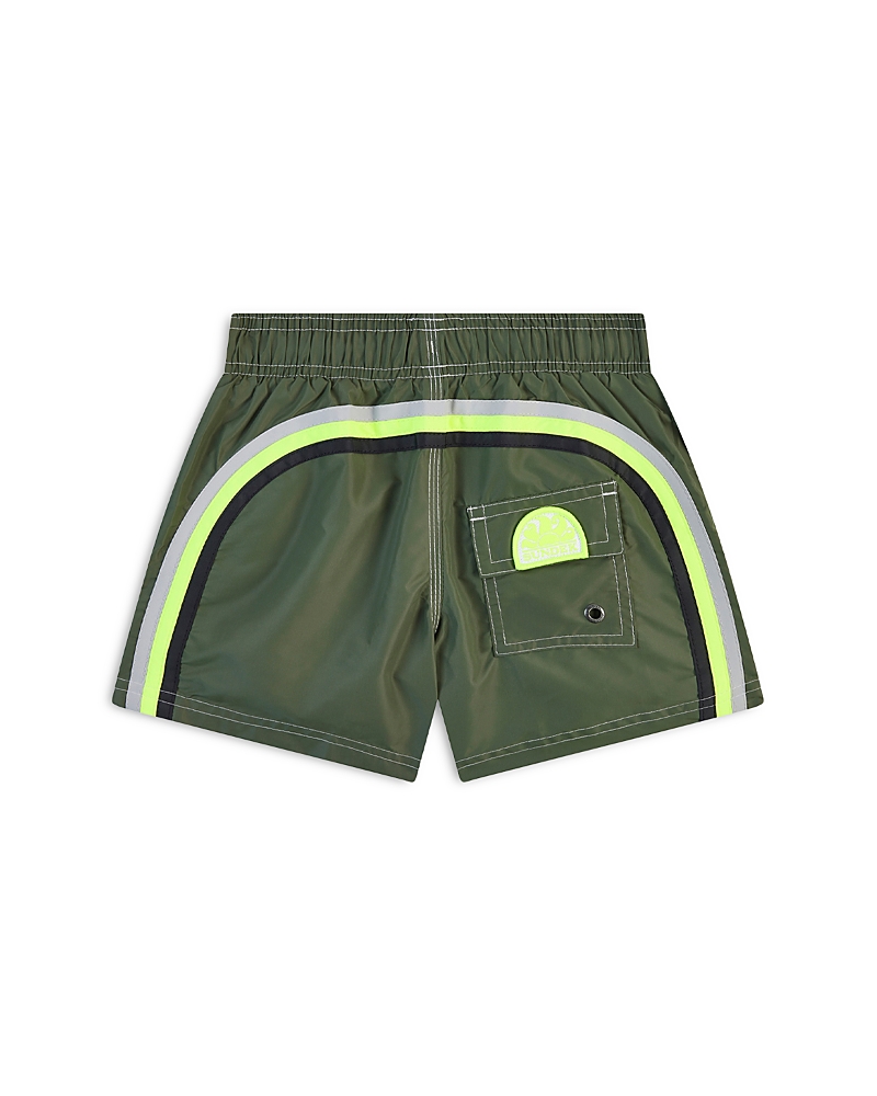 Sundek Boys' Elastic Waist Swim Trunks - Little Kid, Big Kid In Dark Ar. Green