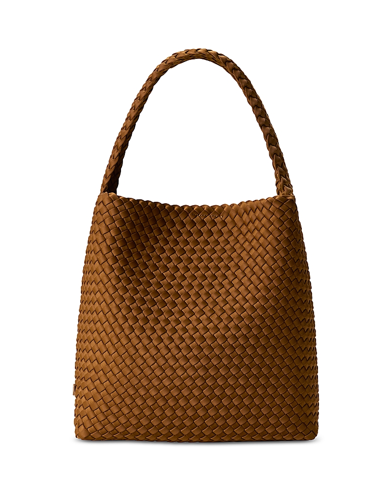 Shop Naghedi Nomad Medium Hobo Bag In Teak