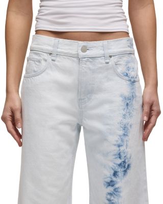 Rylee Low Rise Loose Jeans in Bleached Clouds