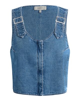 Boxy Denim Vest