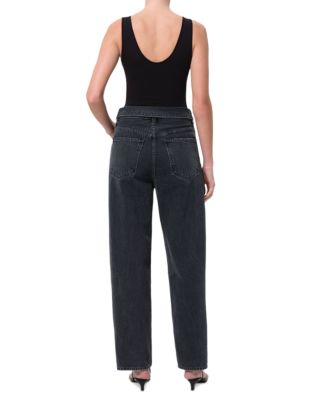 Echo Tapered Foldover Jeans in Zephyr