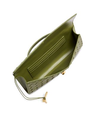Andiamo Intrecciato Leather Clutch