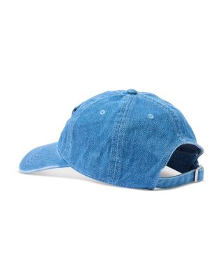Denim Embroidered Ball Cap