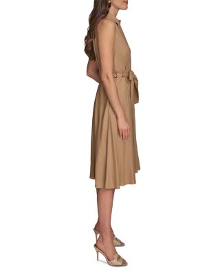 【Donna Karan New York】 Tie-Waist Shirtdress Donna Karan New York Tie Waist Shirtdress - Spring Melon