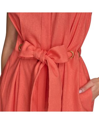 Tie Waist Shirtdress