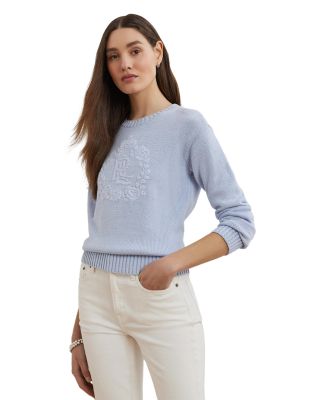 Ralph Lauren - Floral Logo Combed Cotton Sweater