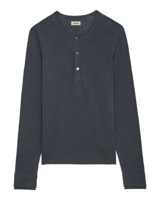 Signature Regular Fit Linen Henley  