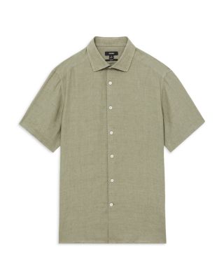Holiday Slim Fit Short Sleeve Linen Shirt