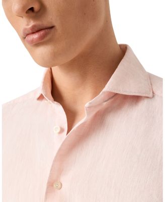 Slim Fit Solid Linen Shirt