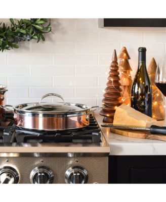 CopperBond&reg; 3.5-Quart Induction Copper Sauteuse Braiser with Lid