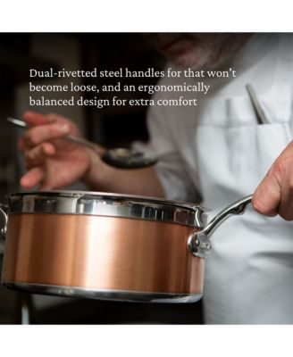 CopperBond&reg; 3-Quart Induction Copper Saucepan with Lid