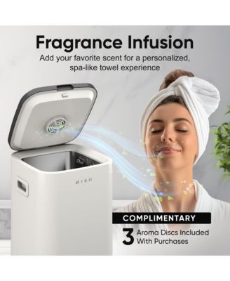 Towel Warmer with Adjustable Heat, Timer, Aromatherapy, and Large Capacity 23L, Nest