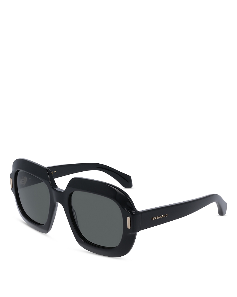 Ferragamo Butterfly Rayon Blend Sunglasses In Black