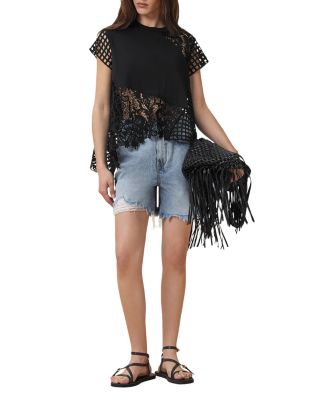 Zala Crocheted Lace Top