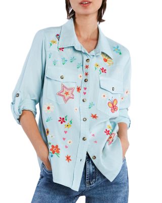 Billy T - Sketchbook Embroidered Denim Shirt