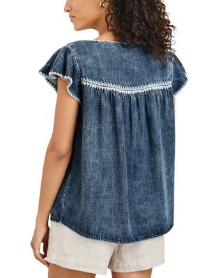 Tafia Relaxed Fit Cap Sleeve Top