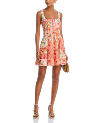 Fruit Tile Belted Mini Dress - Exclusive