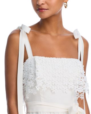 Lace Overlay Midi Dress - Exclusive