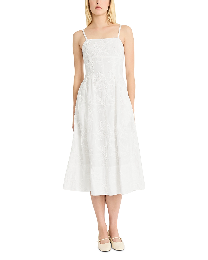Luxely A-line Dress In Cloud Dancer White