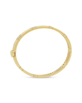 18K Yellow Gold Baia Diamond Bangle Bracelet