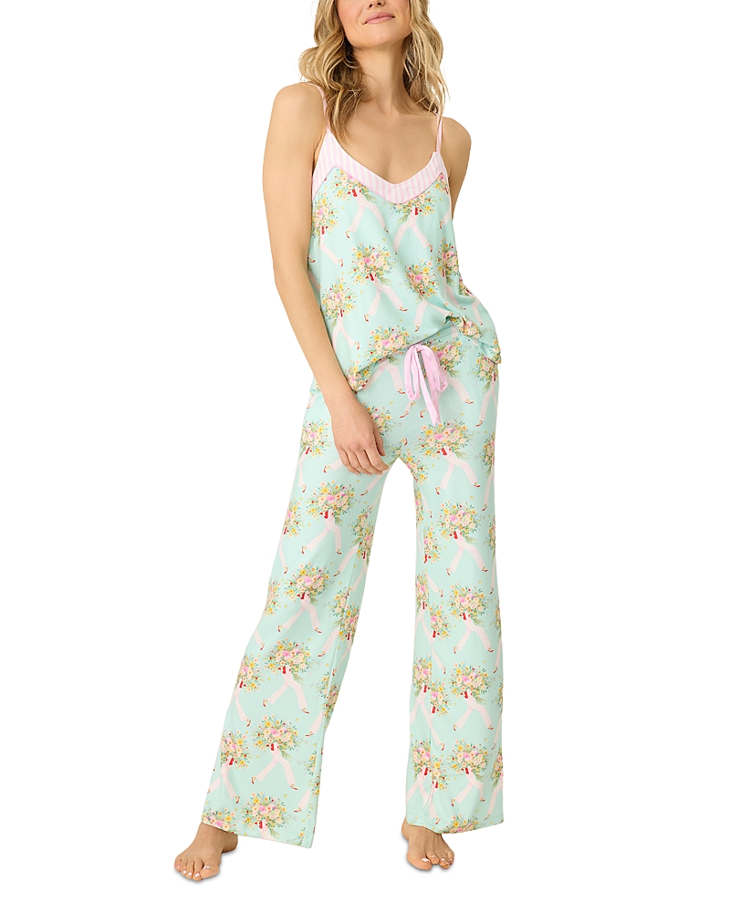Pj Salvage Adrian Pajama Set In Bright Mint