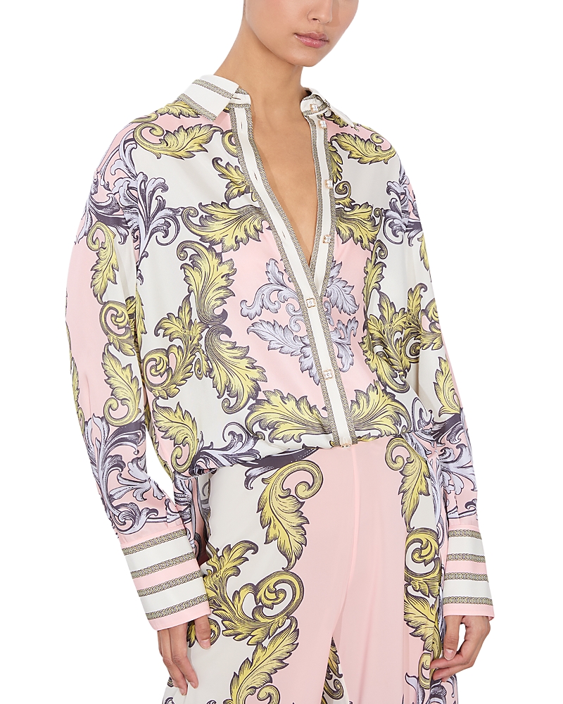 Alice And Olivia Lane Oversized Button Down In Day Dreamer