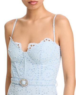 Zuria Cotton Eyelet Maxi Dress