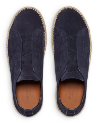 Men's Suede Triple Stitch Espadrilles