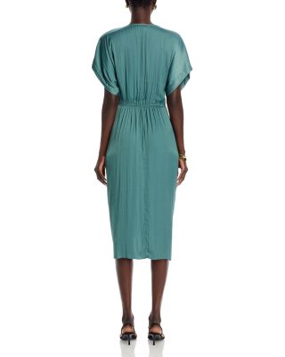 Aimee Ruched Midi Dress