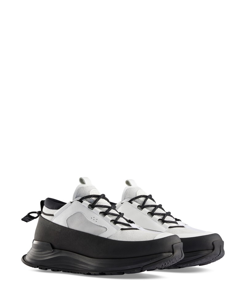 Canada Goose Men's Glacier Trail Sneakers in White/Black